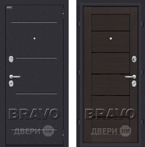 Входная металлическая Дверь Bravo Оптим Техно Eterno в Протвино