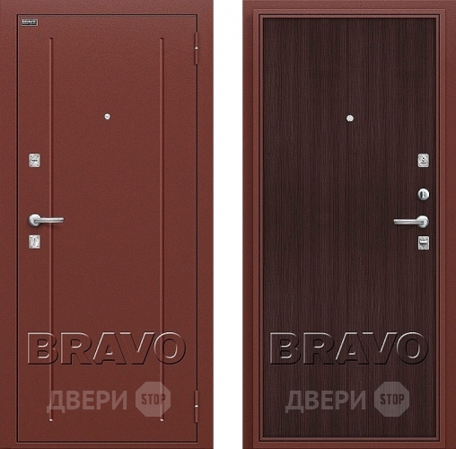Входная металлическая Дверь Bravo Оптим Норма Wenge Veralinga в Протвино