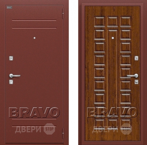 Входная металлическая Дверь Bravo Оптим Нова Французский Дуб в Протвино