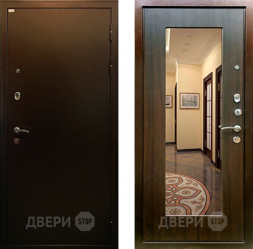 Входная металлическая Дверь Ратибор Милан зеркало Эковенге в Протвино