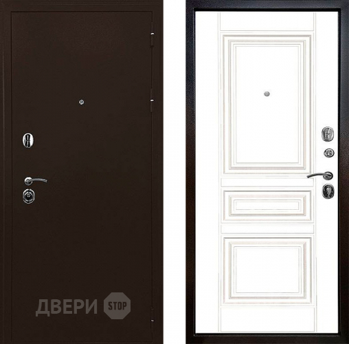 Входная металлическая Дверь Ратибор Рим 3К Белый матовый в Протвино