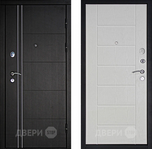 Входная металлическая Дверь Дверной Континент Тепло - Люкс Беленый дуб в Протвино