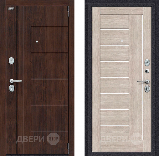 Входная металлическая Дверь Bravo Оптим Модерн Cappuccino Veralinga в Протвино