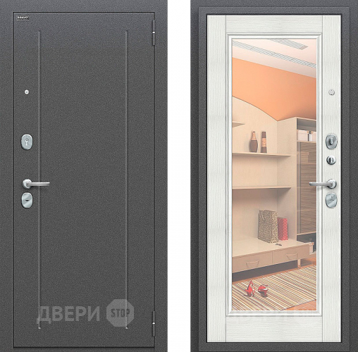 Входная металлическая Дверь Bravo Оптим Флэш Bianco Veralinga в Протвино