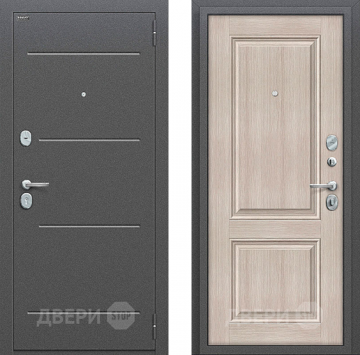 Входная металлическая Дверь Bravo Оптим Стиль Cappuccino Veralinga в Протвино