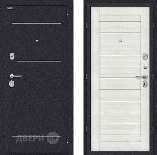 Входная металлическая Дверь Bravo Оптим Техно Bianco Veralinga в Протвино