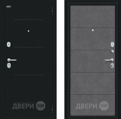 Входная металлическая Дверь Bravo Граффити-1 Букле черное/Slate Art в Протвино