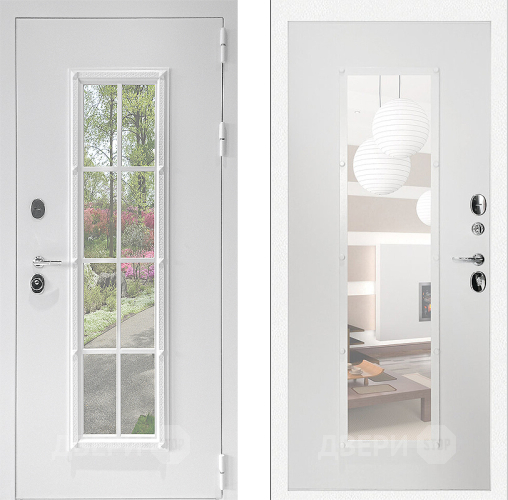 Входная металлическая Дверь Дверной Континент Тичино Белая в Протвино