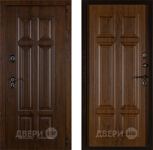 Дверь Заводская Урал ПП Лайт 3К Грецкий Орех (с терморазрывом) в Протвино