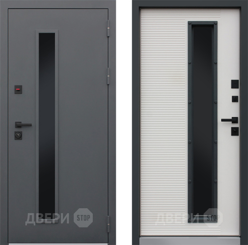 Входная металлическая Дверь АСД Trento с окном в Протвино