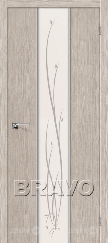 Межкомнатная дверь Глейс-2 Twig (3D Cappuccino) в Протвино