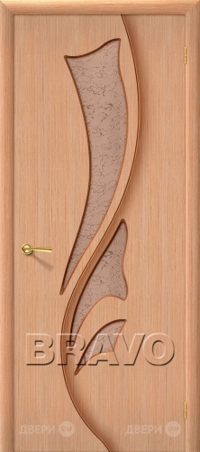 Межкомнатная дверь со стеклом Эксклюзив (Дуб) в Протвино