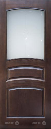 Межкомнатная дверь 16-ПО темный лак в Протвино