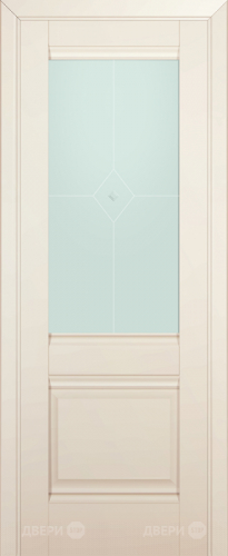 Межкомнатная дверь ProfilDoors 2U магнолия-сатинат (матовое) в Протвино