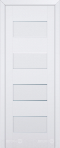 Межкомнатная дверь ProfilDoors 45U аляска частично остекленная (графит) в Протвино
