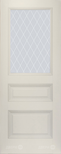 Межкомнатная дверь ProfilDoors 67U магнолия-сатинат (ромб) в Протвино