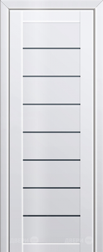 Межкомнатная дверь ProfilDoors 71L белый люкс (графит) в Протвино