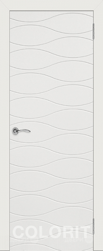 Межкомнатная дверь Граффити 3 ПГ белая эмаль в Протвино