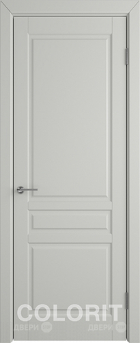 Межкомнатная дверь К2 ПГ светло-серая эмаль в Протвино