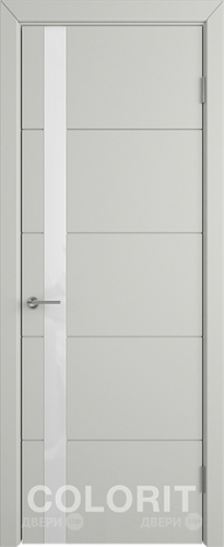 Межкомнатная дверь К4 ПО светло-серая эмаль в Протвино