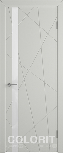 Межкомнатная дверь К5 ПО светло-серая эмаль в Протвино