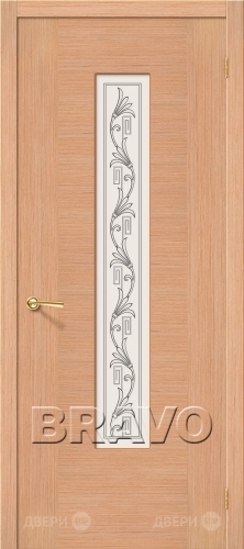 Межкомнатная дверь со стеклом Рондо (Дуб) в Протвино