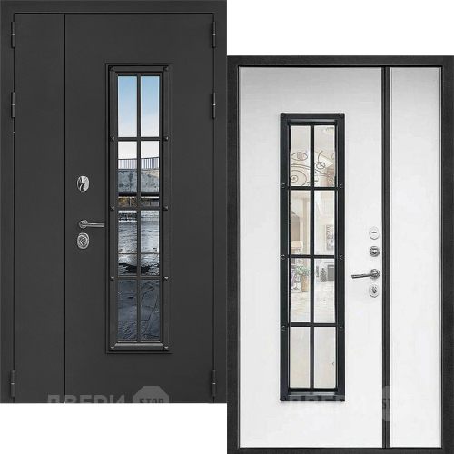 Входная металлическая Дверь Дверной Континент Тичино Двустворчатая Серая в Протвино