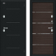 Входная металлическая Дверь Bravo Thermo Лайн Букле черное/Wenge Veralinga в Протвино