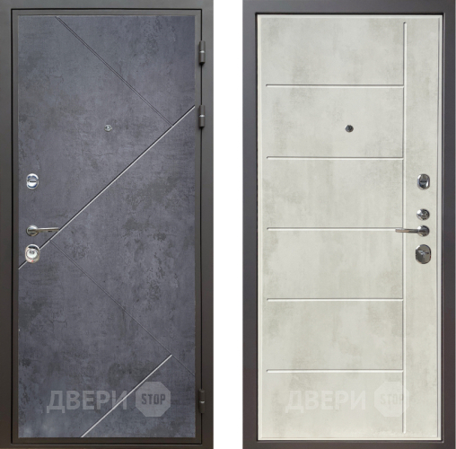 Дверь Шелтер (SHELTER) Комфорт Бетон урбан индиго 11 Бетон крем в Протвино