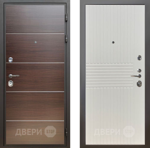 Входная металлическая Дверь Шелтер (SHELTER) Комфорт Венге структурный горизонт 10 Силк Сноу в Протвино