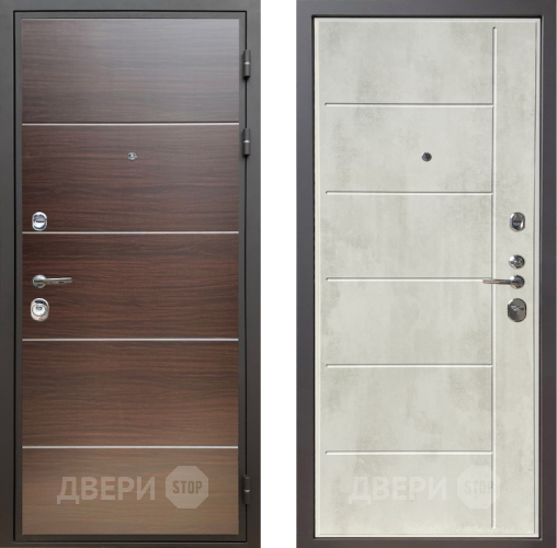 Дверь Шелтер (SHELTER) Комфорт Венге структурный горизонт 11 Бетон крем в Протвино