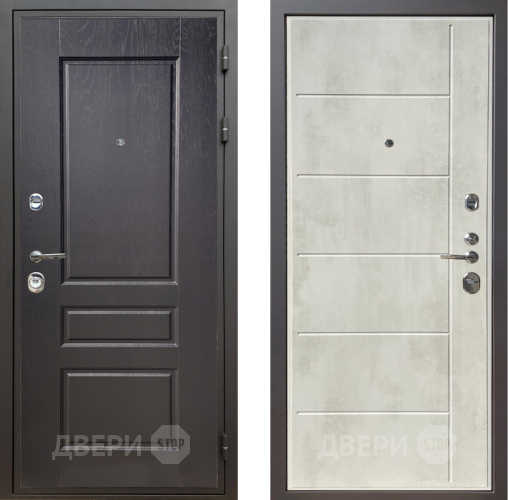 Входная металлическая Дверь Шелтер (SHELTER) Комфорт Дуб английский 11 Бетон крем в Протвино