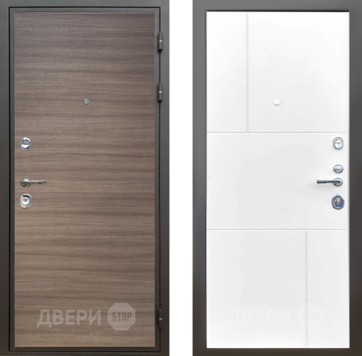 Дверь Шелтер (SHELTER) Комфорт Дуб тоскано поперечный 8 Белый матовый в Протвино