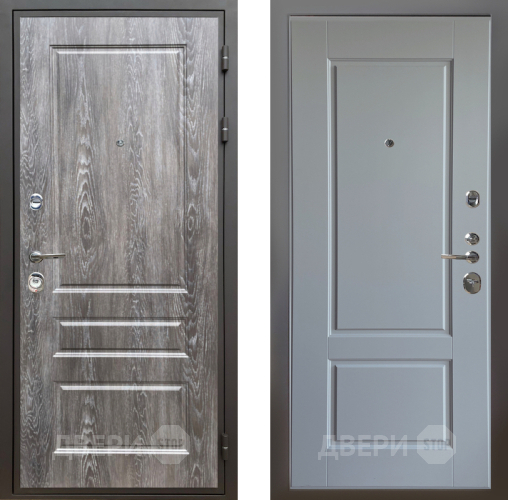 Входная металлическая Дверь Шелтер (SHELTER) Комфорт Дуб шале серебро 6 Силк Маус в Протвино