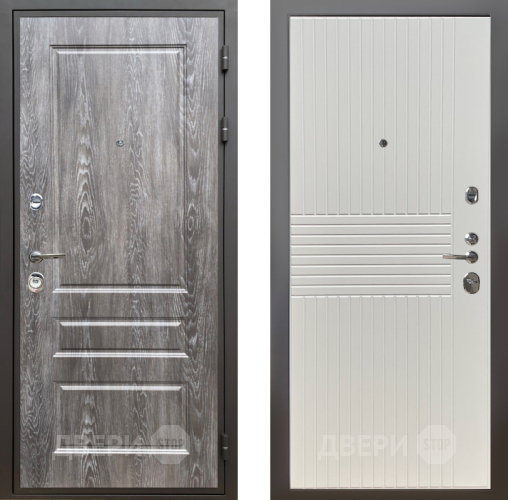 Входная металлическая Дверь Шелтер (SHELTER) Комфорт Дуб шале серебро 10 Силк Сноу в Протвино