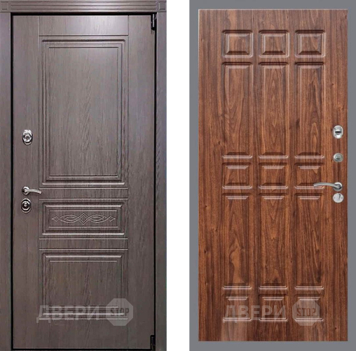 Входная металлическая Дверь Рекс (REX) Пренмиум-S FL-33 орех тисненый в Протвино