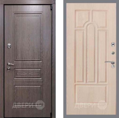 Входная металлическая Дверь Рекс (REX) Пренмиум-S FL-58 Беленый дуб в Протвино