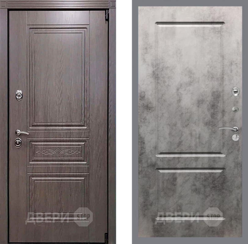 Входная металлическая Дверь Рекс (REX) Пренмиум-S FL-117 Бетон темный в Протвино