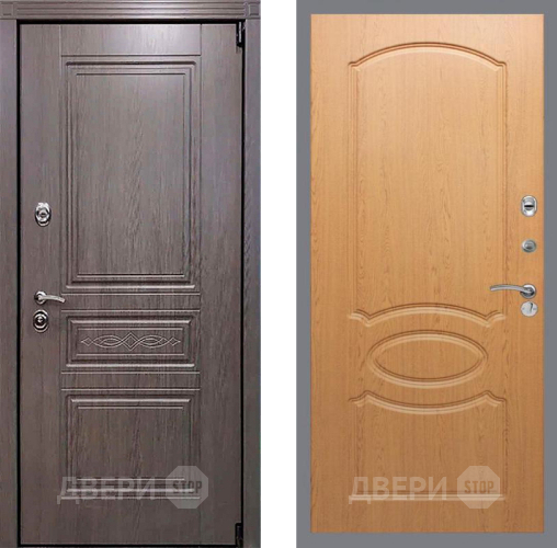 Входная металлическая Дверь Рекс (REX) Пренмиум-S FL-128 Дуб в Протвино