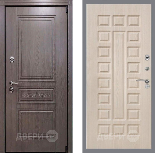 Входная металлическая Дверь Рекс (REX) Пренмиум-S FL-183 Беленый дуб в Протвино