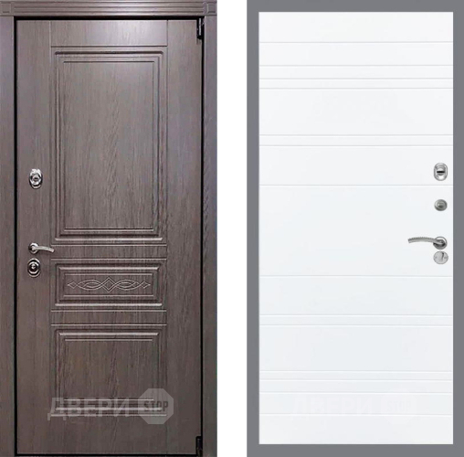 Входная металлическая Дверь Рекс (REX) Пренмиум-S Line Силк Сноу в Протвино