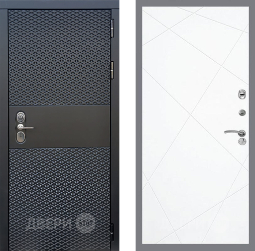 Входная металлическая Дверь Стоп БЛЭК CISA ФЛ-291 Силк Сноу в Протвино