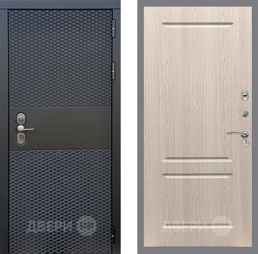 Входная металлическая Дверь Стоп БЛЭК CISA ФЛ-117 Беленый дуб в Протвино