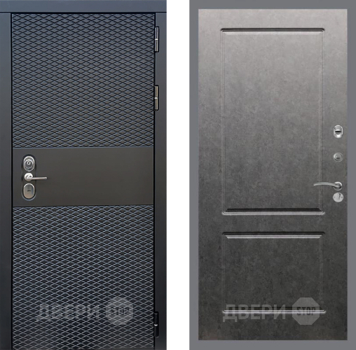 Входная металлическая Дверь Стоп БЛЭК CISA ФЛ-117 Штукатурка графит в Протвино