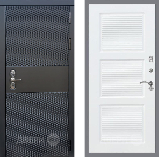 Входная металлическая Дверь Стоп БЛЭК CISA ФЛ-1 Силк Сноу в Протвино