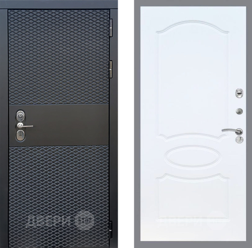 Входная металлическая Дверь Стоп БЛЭК CISA ФЛ-128 Белый ясень в Протвино