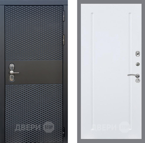 Входная металлическая Дверь Стоп БЛЭК CISA ФЛ-68 Силк Сноу в Протвино