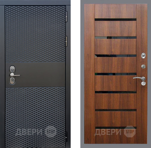 Входная металлическая Дверь Стоп БЛЭК CISA СБ-14 Орех бренди в Протвино