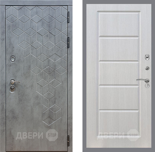 Входная металлическая Дверь Стоп БЕТОН ФЛ-39 Лиственница беж в Протвино