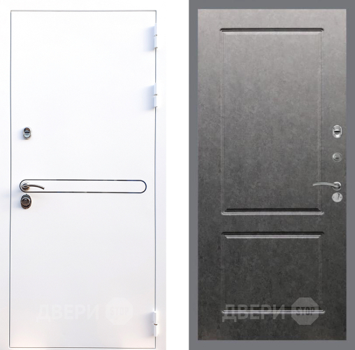 Входная металлическая Дверь Стоп Лайн Вайт ФЛ-117 Штукатурка графит в Протвино
